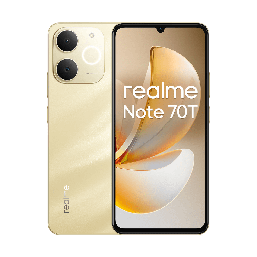 [REANOTE70T4G4256GL] Realme Note 70T 4G 4GB/256GB Dorado (Gold) Dual SIM